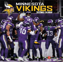 Minnesota Vikings 2025 12x12 Team Wall Calendar