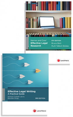 Nemes & Coss's Effective Legal Research, 8th edition and Effective Legal Writing: A Practical Guide, 3rd edition (Bundle)