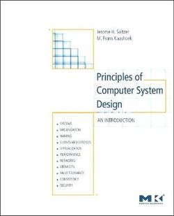 Principles of Computer System Design