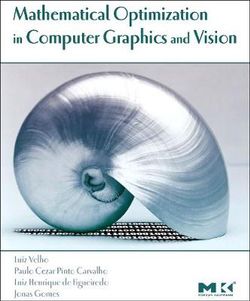 Mathematical Optimization in Computer Graphics and Vision