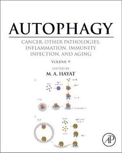 Autophagy: Cancer, Other Pathologies, Inflammation, Immunity, Infection, and Aging