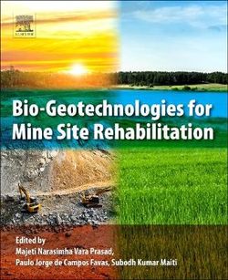 Bio-Geotechnologies for Mine Site Rehabilitation