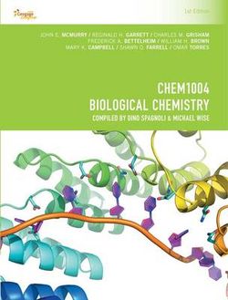 CP1049 - CHEM1004 Biological Chemistry