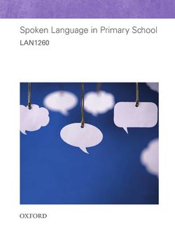 LAN1260 Spoken Language in Primary School