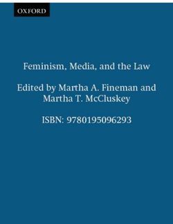 Feminism, Media, and the Law