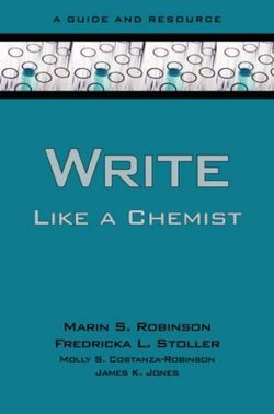 Write Like a Chemist