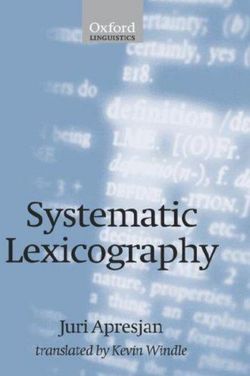 Systematic Lexicography