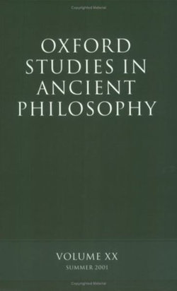 Oxford Studies in Ancient Philosophy