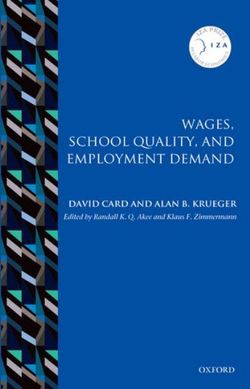 Wages, School Quality, and Employment Demand