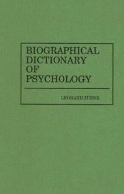 Biographical Dictionary of Psychology