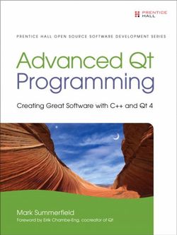 Advanced Qt Programming