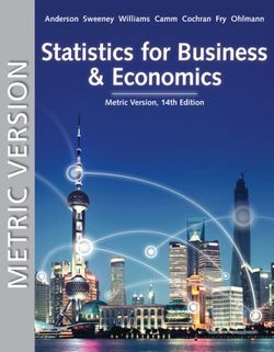 Statistics for Business and Economics, Metric Edition