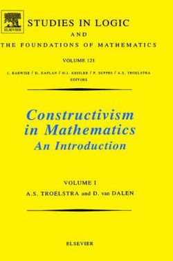 Constructivism in Mathematics, Vol 1: Volume 121