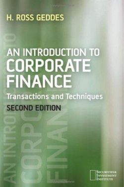 An Introduction to Corporate Finance