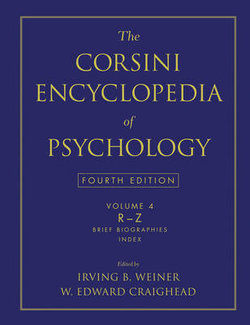 The Corsini Encyclopedia of Psychology, Volume 4