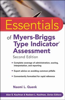 Essentials of Myers-Briggs Type Indicator Assessment
