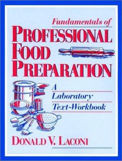 Fundamentals of Professional Food Preparation