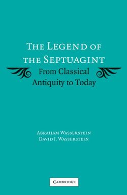 The Legend of the Septuagint