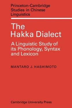 The Hakka Dialect