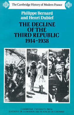 The Decline of the Third Republic, 1914-1938