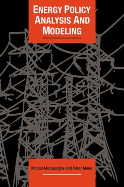 Energy Policy Analysis and Modelling