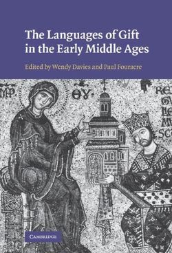 The Languages of Gift in the Early Middle Ages