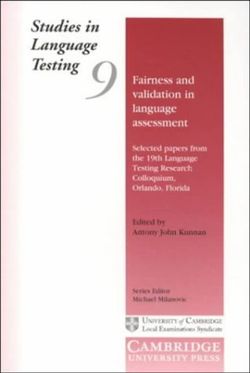 Fairness and Validation in Language Assessment