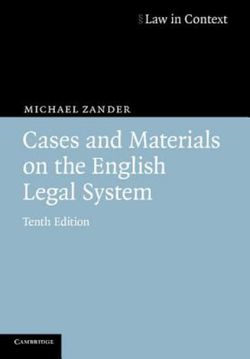 Cases and Materials on the English Legal System