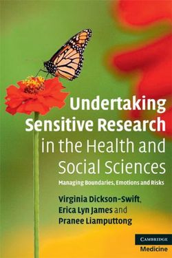 Undertaking Sensitive Research in the Health and Social Sciences