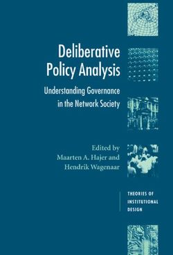 Deliberative Policy Analysis