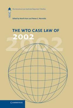 The WTO Case Law of 2002