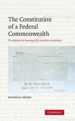 The Constitution of a Federal Commonwealth
