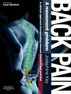 Back Pain - a Movement Problem