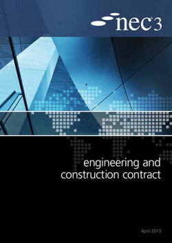 NEC3 Engineering and Construction Contract (ECC)