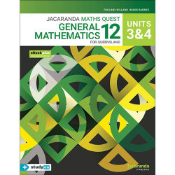 Jacaranda Maths Quest 12 General Mathematics Units 3&4 for Queensland eBookPLUS & Print + StudyON General Mathematics Units 3&4 for QLD (Book Code)