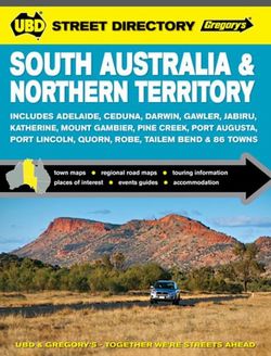 South Australia & Northern Territory Street Directory 9th ed