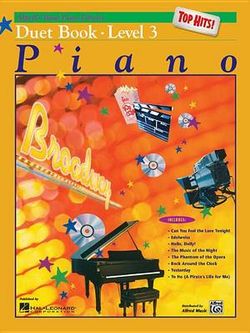 Alfred's Basic Piano Library Top Hits! Duet Book, Bk 3