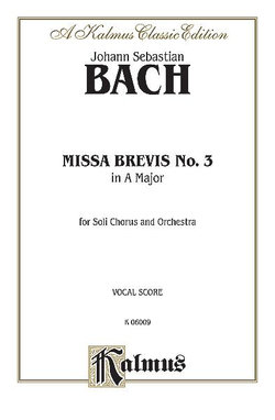 Missa Brevis No. 3 in a Major