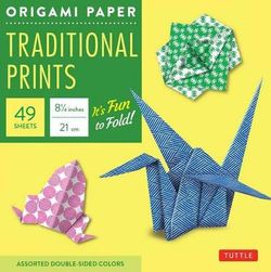 Origami Paper - Traditional Prints - 8 1/4 - 49 Sheets