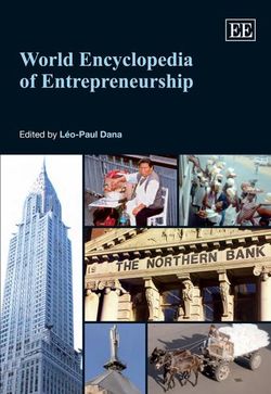 World Encyclopedia of Entrepreneurship