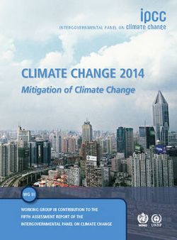 Climate Change 2014: Mitigation of Climate Change