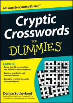 Cryptic Crosswords For Dummies