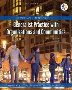 Empowerment Series : Generalist Practice with Organizations and Communities