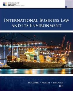 International Business Law and Its Environment