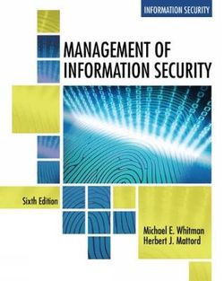 Management of Information Security