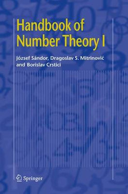 Handbook of Number Theory I