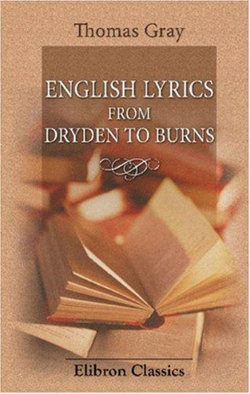 English Lyrics from Dryden to Burns