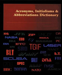 Acronyms, Initialisms and Abbreviations Dictionary