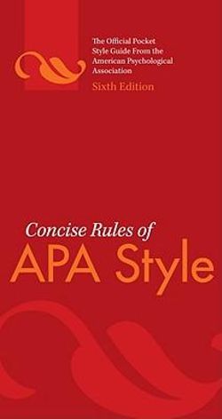 Concise Rules of APA Style