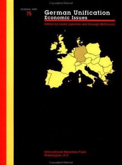 Occasional Paper (International Monetary Fund) No 75); German Unification